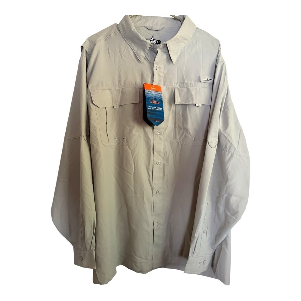 Habit Men's Light Gray Button Down Shirt